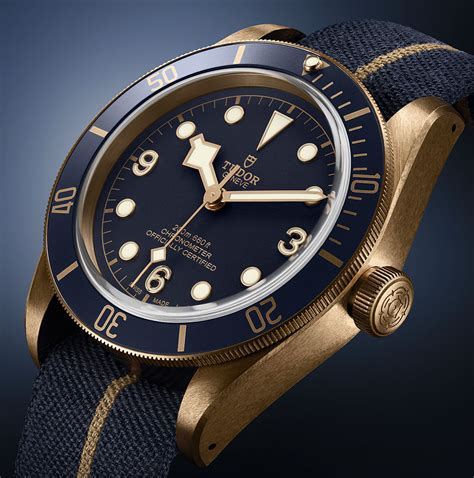 tudor black bay bronze blue replica|tudor black bay bronze price.